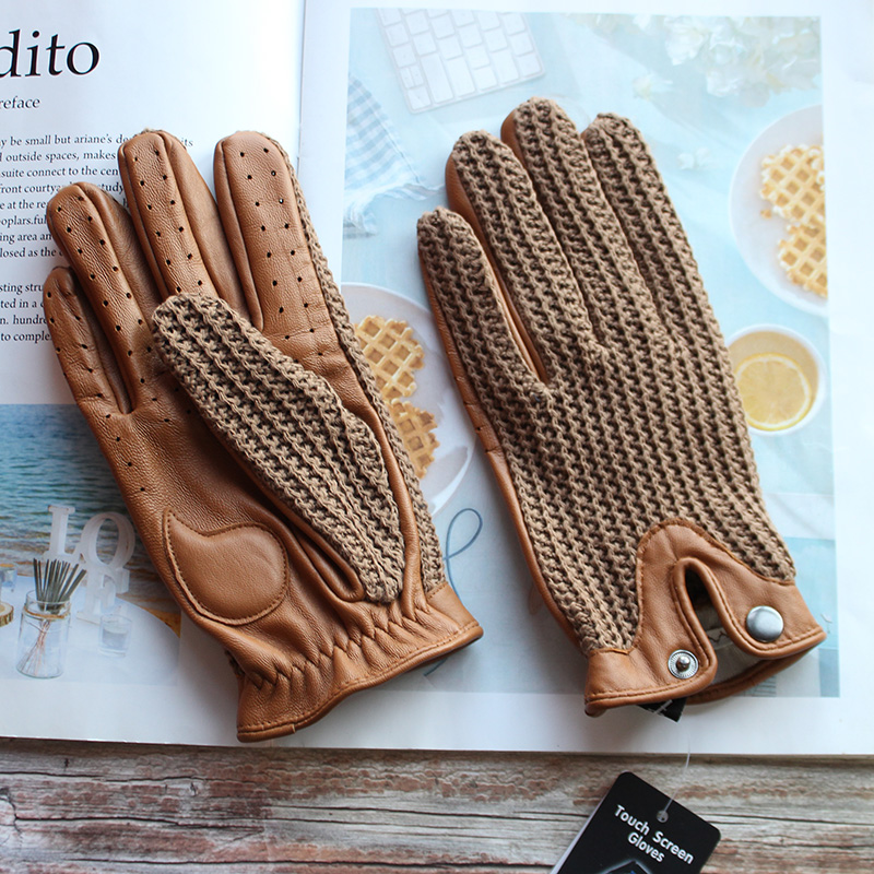 Leather Driving Glove - 고품질 신상 가죽 남성용 운전용 논슬립