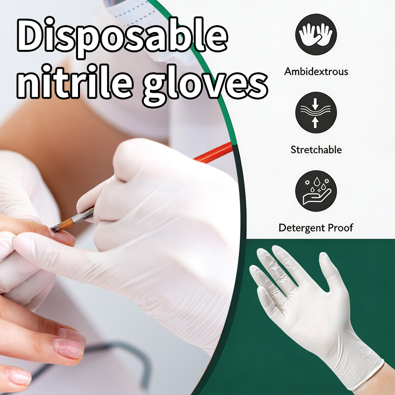 Nitrile Mechanic Glove - 10/50/100/200/400개입 니트릴 일회용 장갑 (작업용, 라텍스