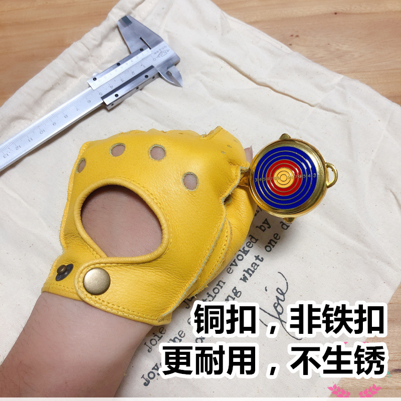 오토바이 레트로 기관차 스타일 소가죽 하프 핑거 남성용 - Leather Driving Glove 리뷰 및 가격