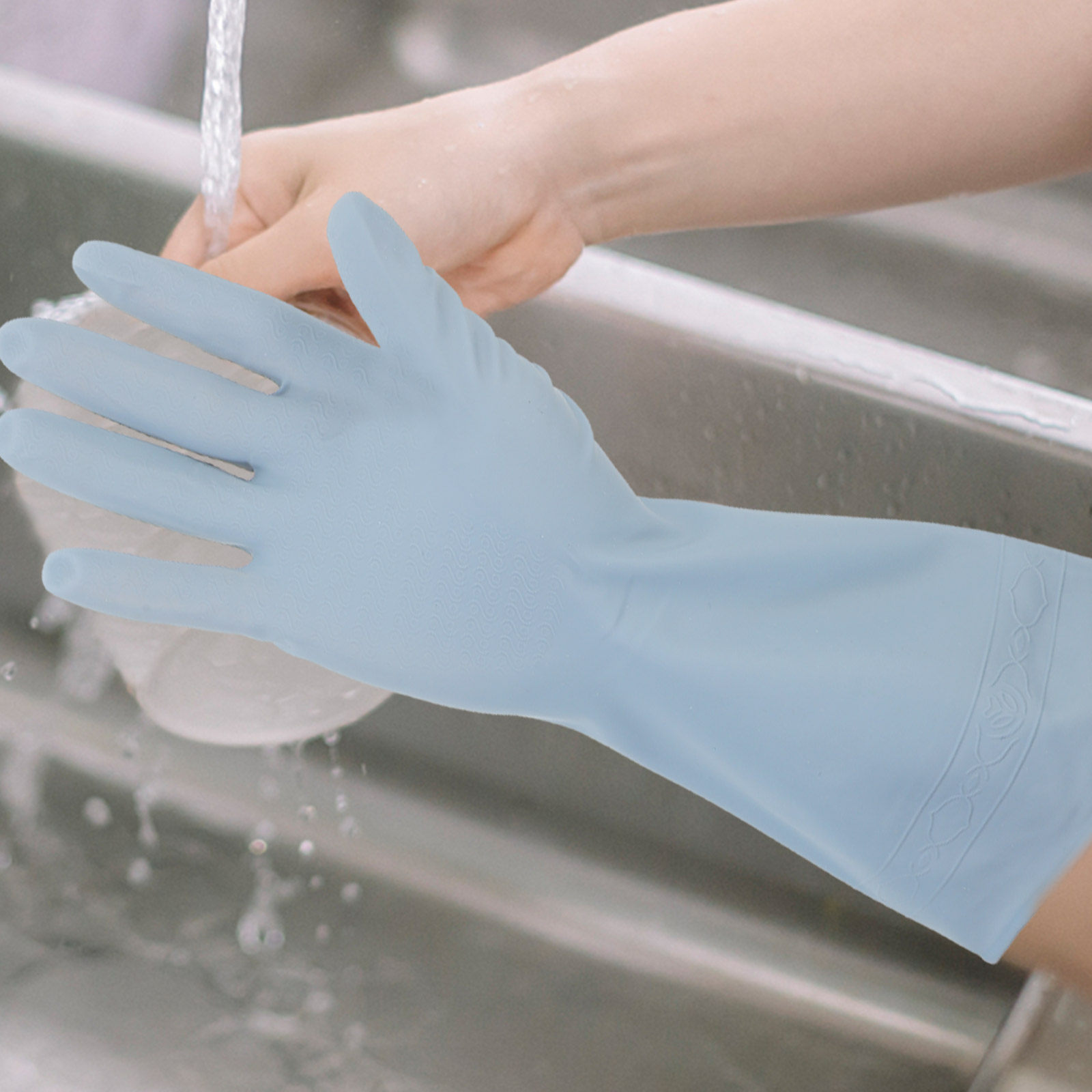 3쌍 방수 고무 주방 설거지 장갑 재사용 가능한 긴 커 - Dish Glove Rubber 리뷰 및 가격