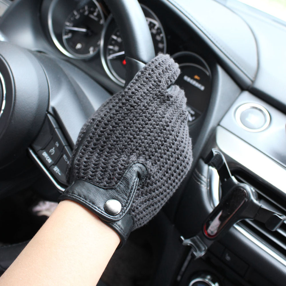 고품질 신상 가죽 남성용 운전용 논슬립 장갑 터치스크린 - Leather Driving Glove 리뷰 및 가격
