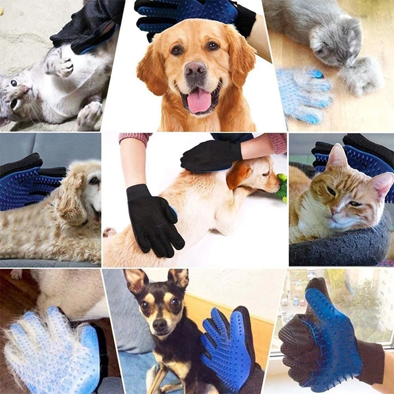 애완동물 그루밍 장갑 실리콘 브러시 마사지 탈모 방지  - Rubber Glove Cleaning 리뷰 및 가격