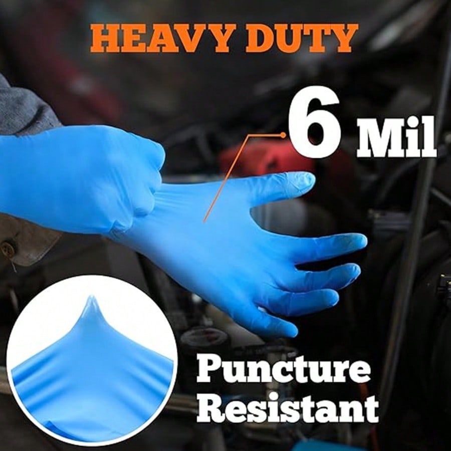 100개입 헤비듀티 니트릴 일회용 장갑, 파우더 프리  - Nitrile Mechanic Glove 리뷰 및 가격