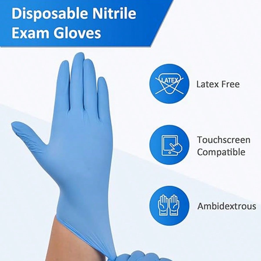 100개입 헤비듀티 니트릴 일회용 장갑, 파우더 프리  - Nitrile Mechanic Glove 리뷰 및 가격