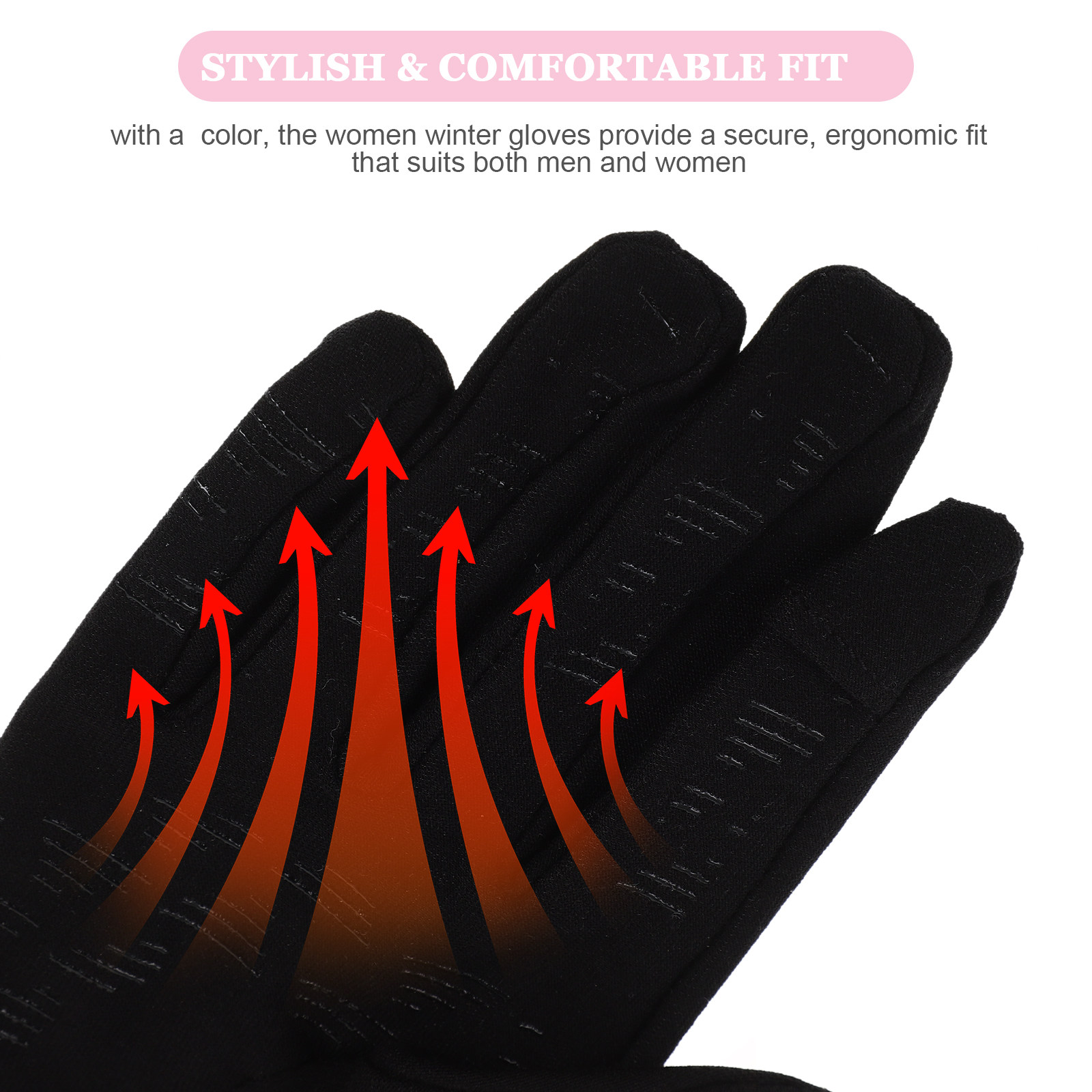 블랙 L 사이즈 여성용 스키 장갑 터치스크린 방풍 보온 - Winter Glove Insulated 리뷰 및 가격