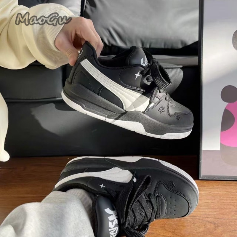여성용 블랙 화이트 가죽 스케이트보드 신발 레이스업 캐 - Vans Shoes Old Skool 리뷰 및 가격